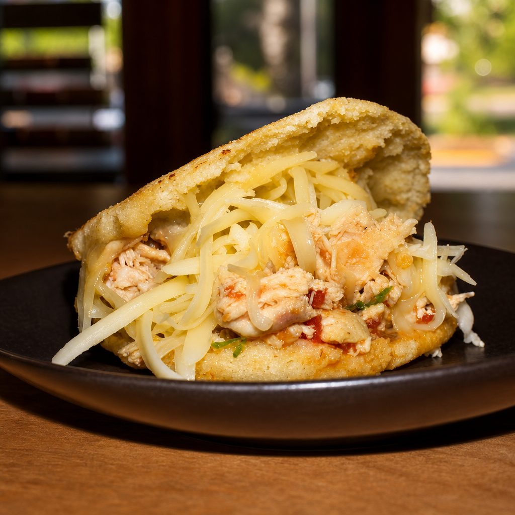 Chicken & Cheese Arepa / Arepa Catira.