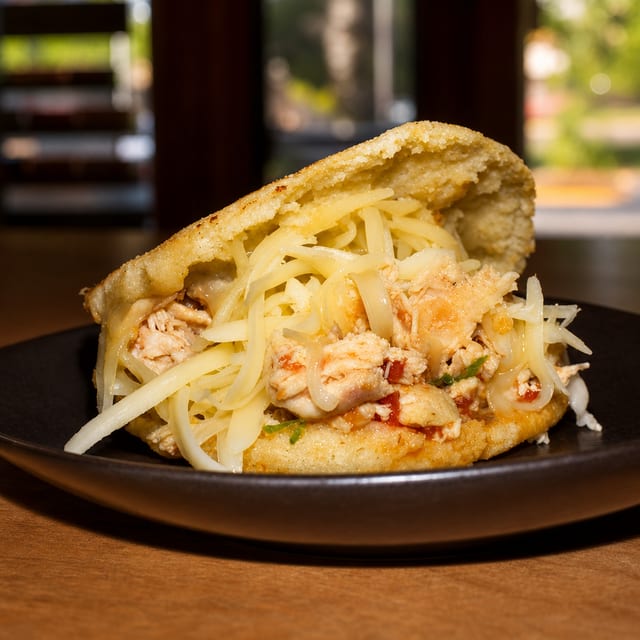 Chicken & Cheese Arepa / Arepa Catira.
