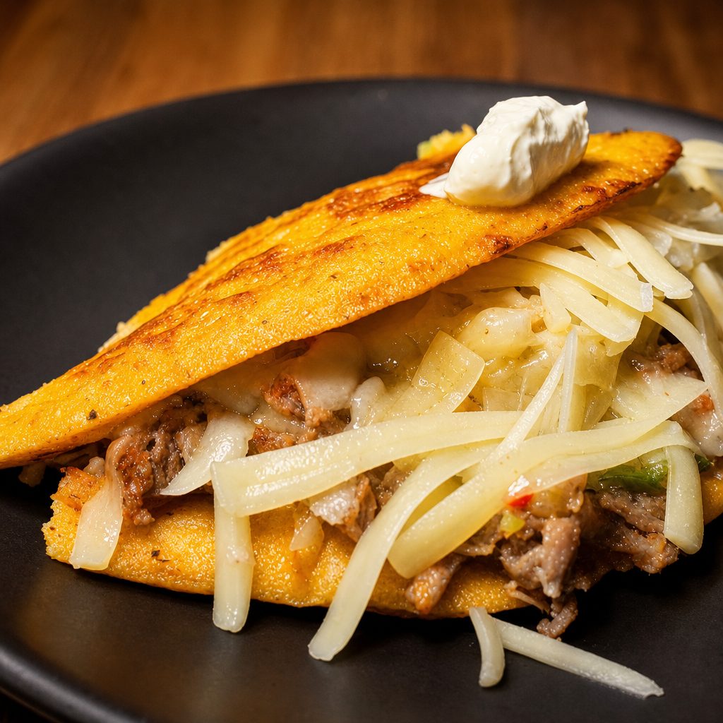 Pork Cachapa / Cachapa de Pernil.
